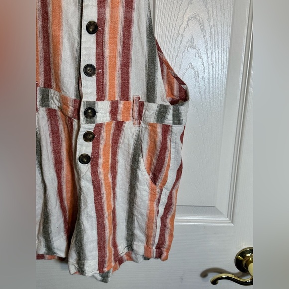 Indigo‎ Rein Multicolored shortalls/Jumper linen blend - Picture 4 of 7